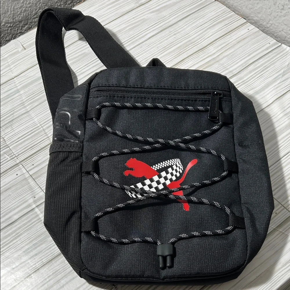 PUMA Sling Backpack crossbody‎ small messenger bag black unisex one size